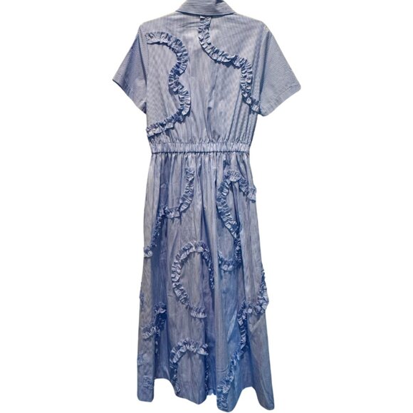 kate spade x Target Ribbon Short Sleeve Midi Shirtdress Size XS NWT - Picture 5 of 7